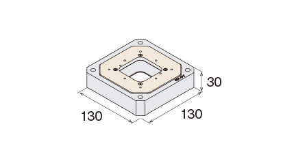 XY-axes stage with an opening